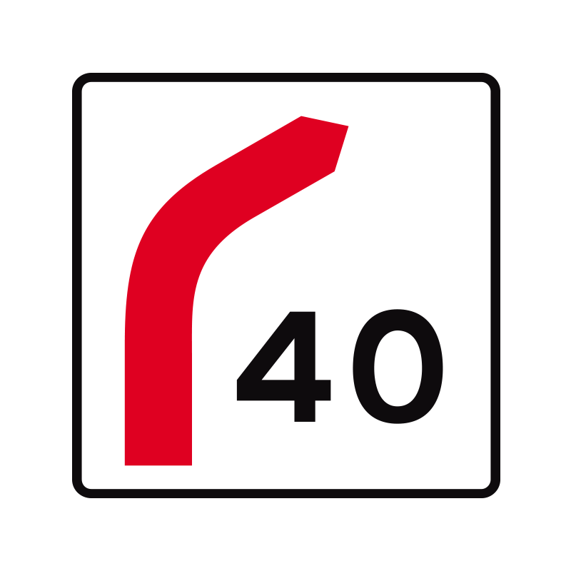 e41 hastighedsangivelse for frakørsel